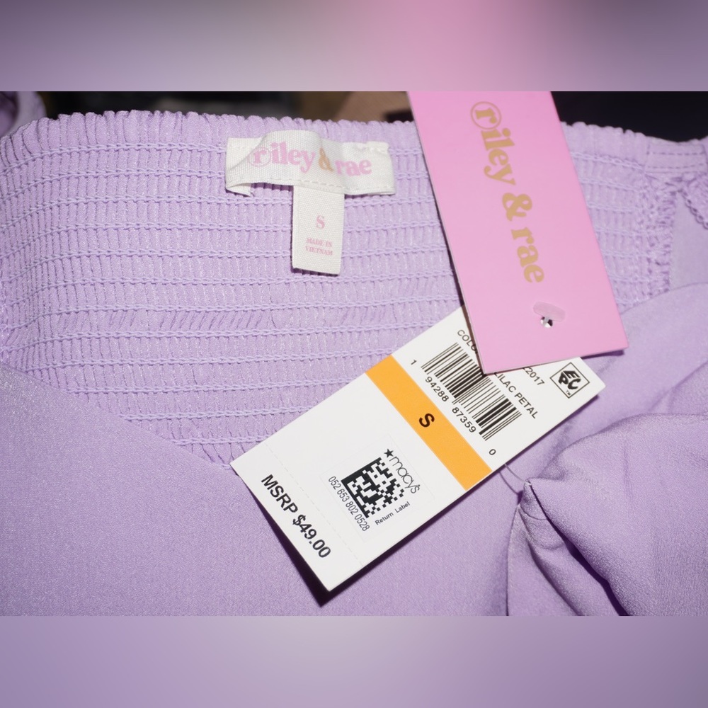 NWT Riley & Rae Puff Sleeve Top - Picture 5 of 5